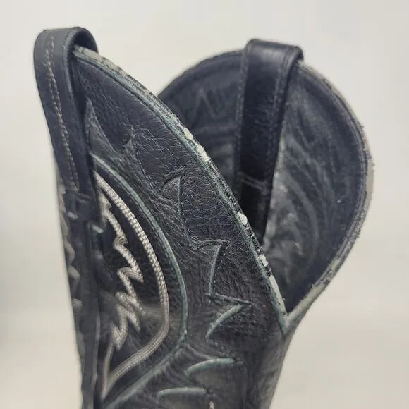 Ariat Boots Men 11D Black Deertan Leather Western Cowboy Legend Phoenix 10010938