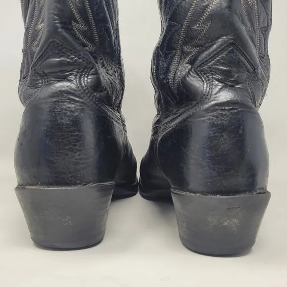Ariat Boots Men 11D Black Deertan Leather Western Cowboy Legend Phoenix 10010938