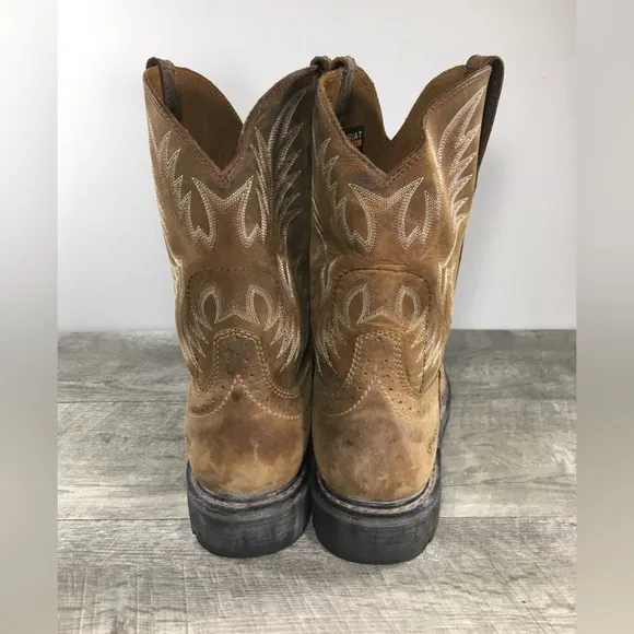 Ariat Men 10010134 Sierra Western Leather Cowboy Wide Steel Square Toe Boots 9.5
