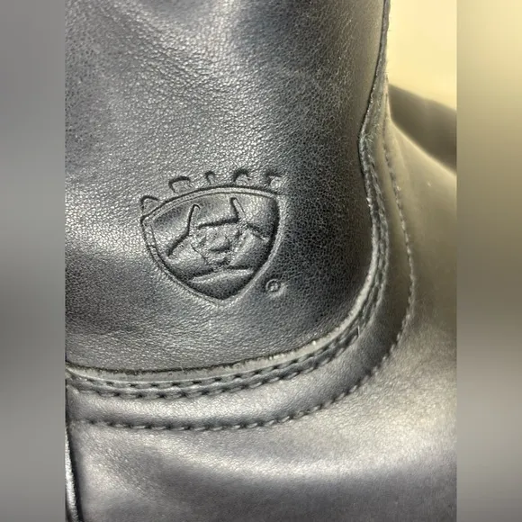 ARIAT Men Western‎ Cowboy Heritage Roper Black Leather Boot Shoe Pull Wide 9EE