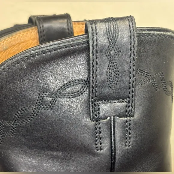 ARIAT Men Western‎ Cowboy Heritage Roper Black Leather Boot Shoe Pull Wide 9EE