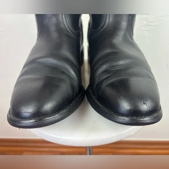 ARIAT Men Western‎ Cowboy Heritage Roper Black Leather Boot Shoe Pull Wide 9EE