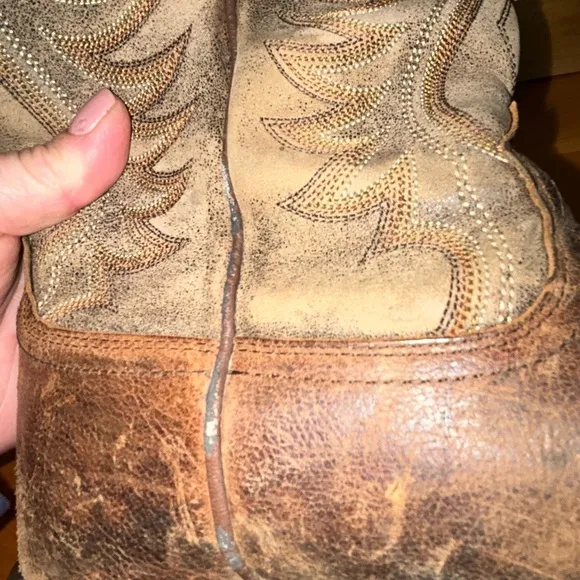 Ariat Men's Brown Leather Cowboy Boots Sz 7.5