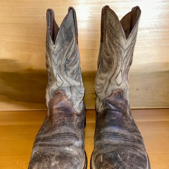 Ariat Men's Brown Leather Cowboy Boots Sz 7.5