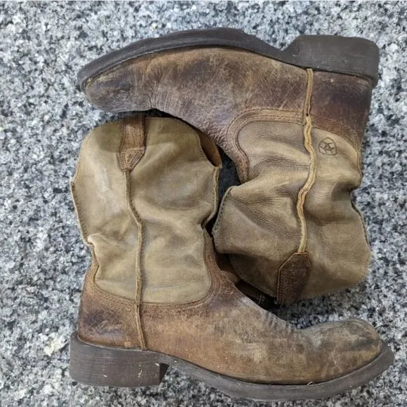 Ariat Rambler Men's Western Boots, Earth/Bomber Brown