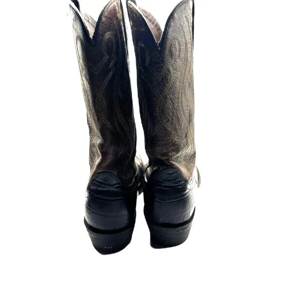 Ariat River Walk Square Toe Western Cowboy Leather Boots - Men 41.5 or 8.5