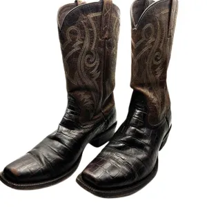Ariat River Walk Square Toe Western Cowboy Leather Boots - Men 41.5 or 8.5
