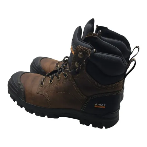Ariat Shoes Men 8D Brown Treadfast 6” Soft Toe Work Boot Gorpcore 10034672