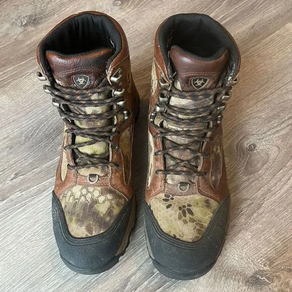 Ariat Traverse Hi H2O Hiking Work Waterproof Insulated Leather Mossy Oak Men 9.5