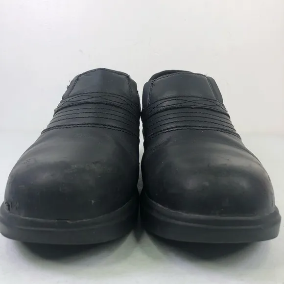 Ariat Women's Steel Toe Clog Work Shoes 10002368 Black Leather Size 9C