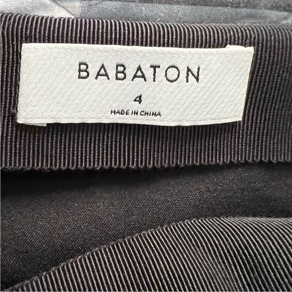 Aritizia Babaton Faux Suede Black Modern Hopper Mini EUC Sz 4