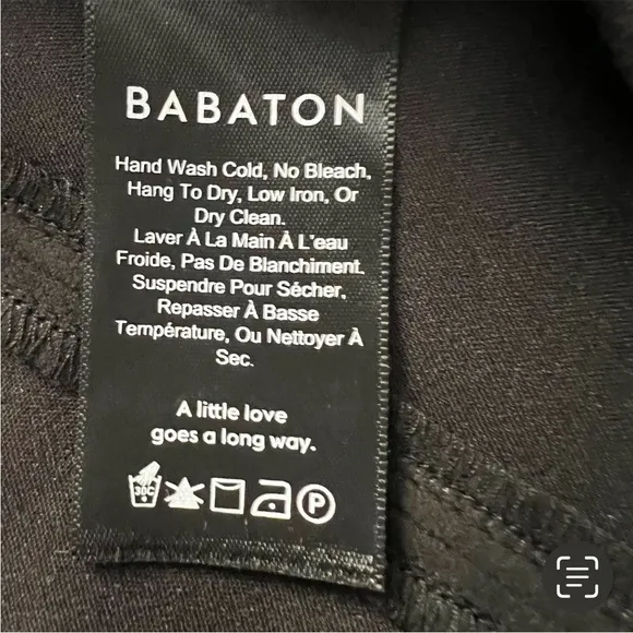 Aritizia Babaton Faux Suede Black Modern Hopper Mini EUC Sz 4