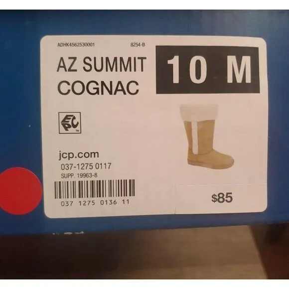 Arizona AZ Summit Cognac Tan Women's Boots Size 10 M