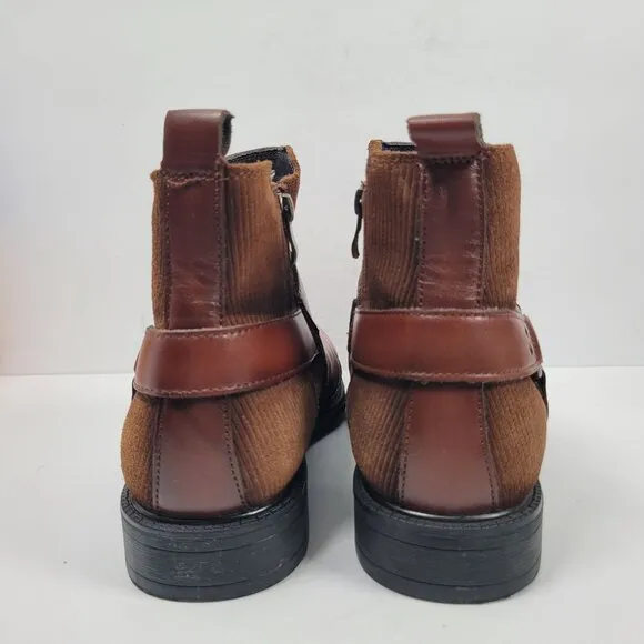 Arkbird Men's Brown Leather Ankle Boots FZN2019812 US Size 10