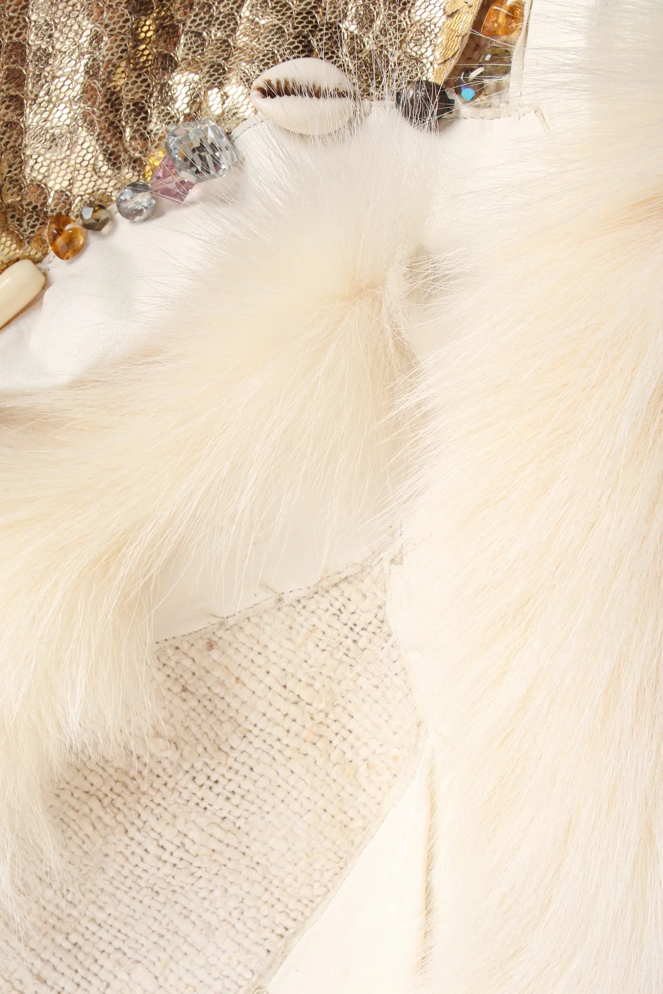 Artisanal Leather Fur Patchwork Jacket