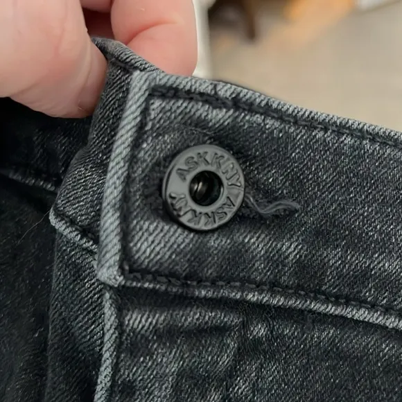 ASKK NY The Geek High Rise Crop Flare Jeans 32 Made in US