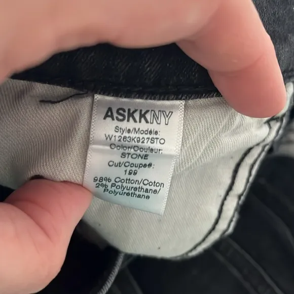 ASKK NY The Geek High Rise Crop Flare Jeans 32 Made in US