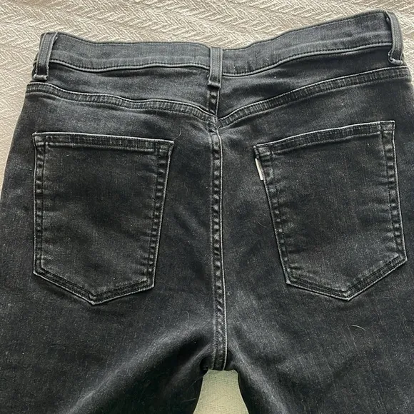 ASKK NY The Geek High Rise Crop Flare Jeans 32 Made in US