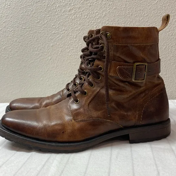 Aston Grey ROCKCASTLE 2 100686 Boots Brown Size 12,Men Lace up Boots, Zipper
