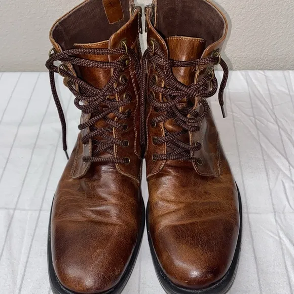 Aston Grey ROCKCASTLE 2 100686 Boots Brown Size 12,Men Lace up Boots, Zipper