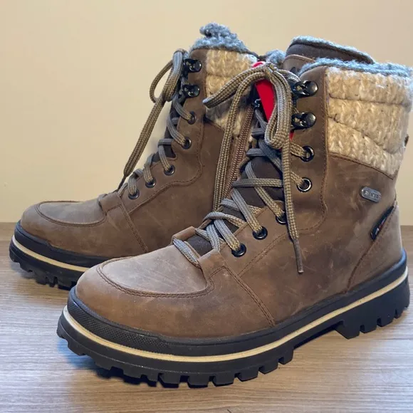 Attiba winter boots waterproof wool lining foldable ice cleat 37/6-6,5