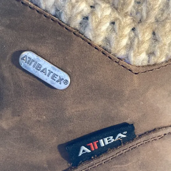 Attiba winter boots waterproof wool lining foldable ice cleat 37/6-6,5