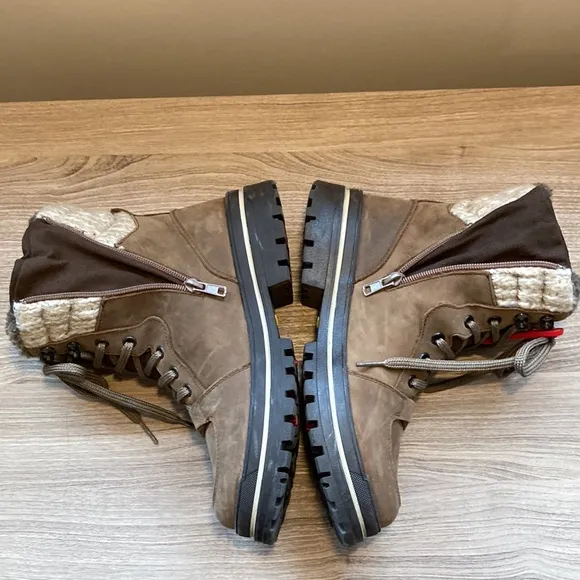 Attiba winter boots waterproof wool lining foldable ice cleat 37/6-6,5
