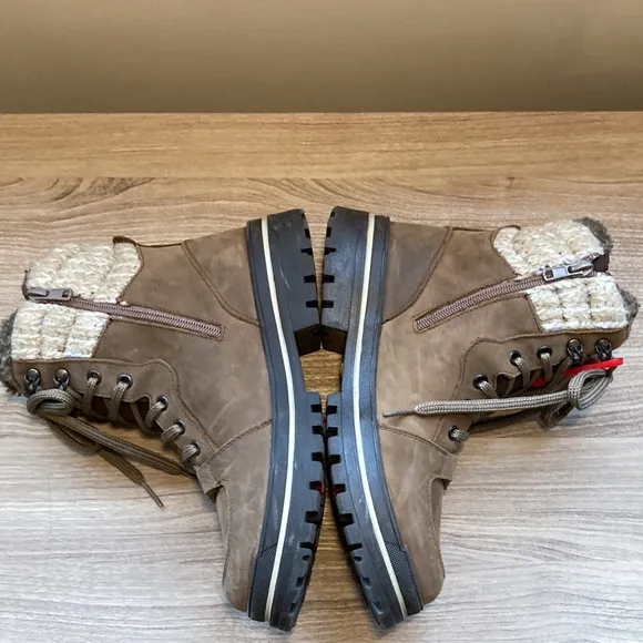 Attiba winter boots waterproof wool lining foldable ice cleat 37/6-6,5