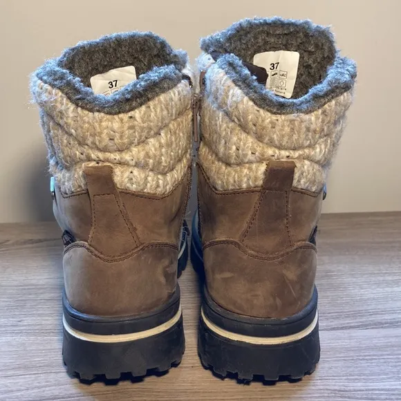 Attiba winter boots waterproof wool lining foldable ice cleat 37/6-6,5