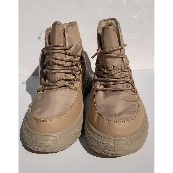 Avalanche Outdoor Supply Women's Ankle Boots Size 9 Hiking HIMALAYA Tan Faux Fur