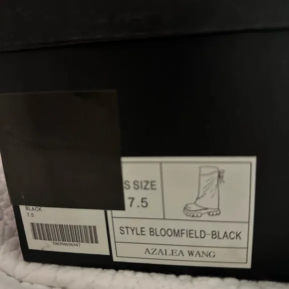 Azalea Wang Bloomfield Crystal Chainmail Boots New in box