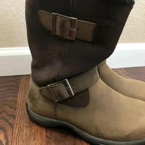 Baffin Danka Women’s Bell-W009 Boots Size 6 Chocolate Color $199 Buckle