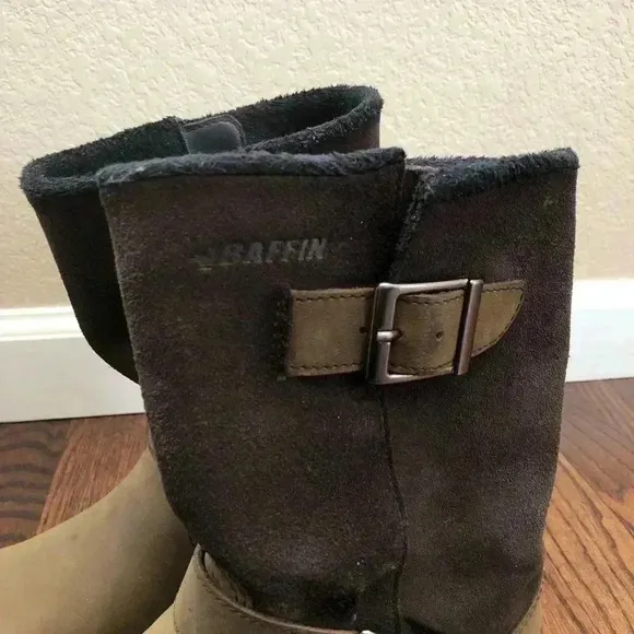 Baffin Danka Women’s Bell-W009 Boots Size 6 Chocolate Color $199 Buckle