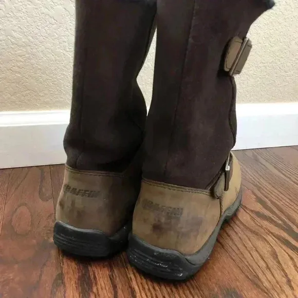 Baffin Danka Women’s Bell-W009 Boots Size 6 Chocolate Color $199 Buckle