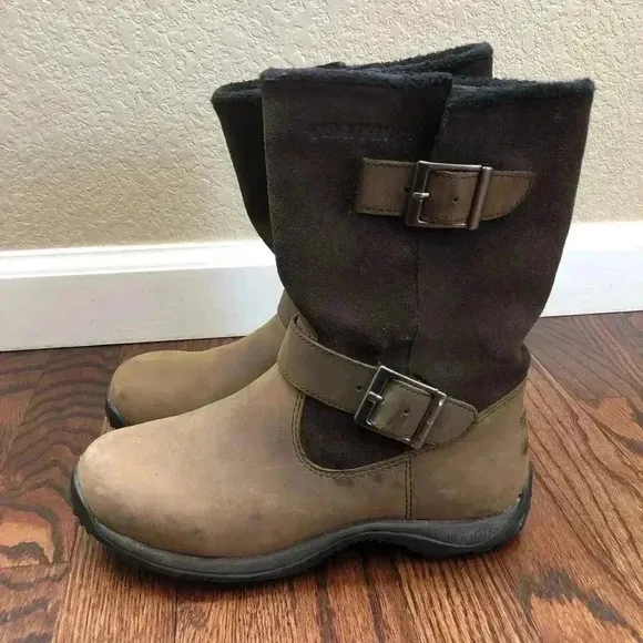 Baffin Danka Women’s Bell-W009 Boots Size 6 Chocolate Color $199 Buckle
