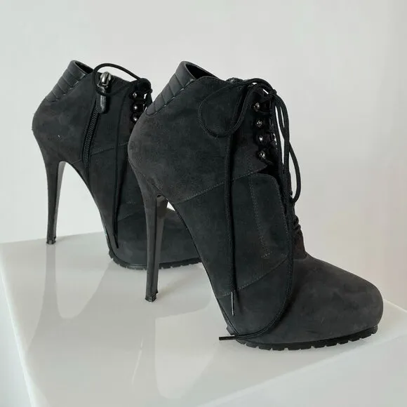 Barbara Bui Suede Lace Up Booties – For the Bad *ss Queen!