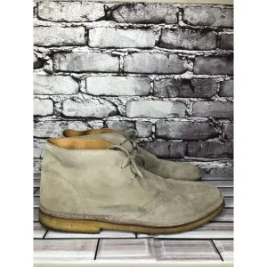 Barneys New York Beige Suede Leather Chukka Casual Lace Boots Men Sz 12M US/45EU