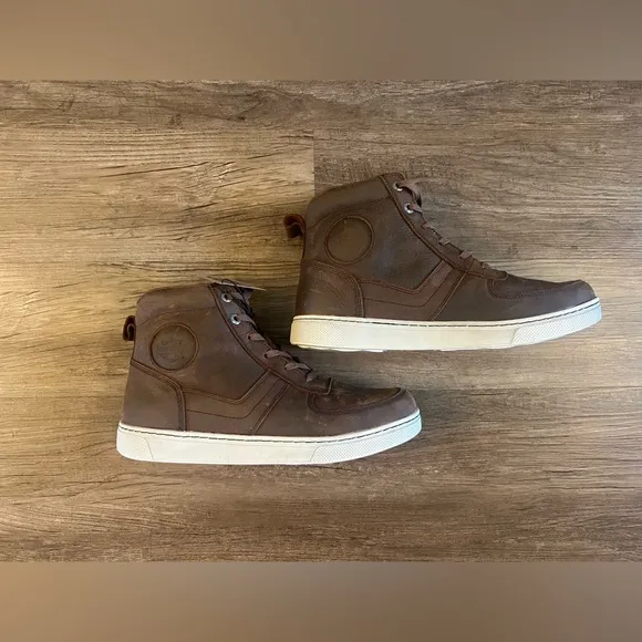 Bateman Overlay Brown w Laces Men's Harley-Davidson Boot D93801 Size 10.5 M