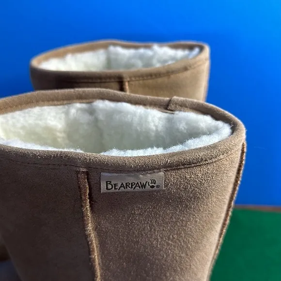BearPaw Fur Lined Boots Beige Size 10/11