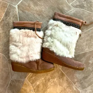 BEARPAW RABBIT FUR BOOTS😍😍😍😍😍😍