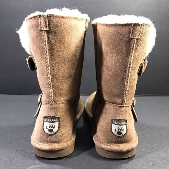 BearPaw Suede Tan Women’s Winter Boots Size 9