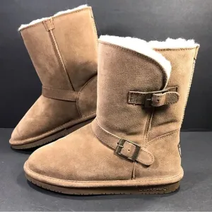 BearPaw Suede Tan Women’s Winter Boots Size 9