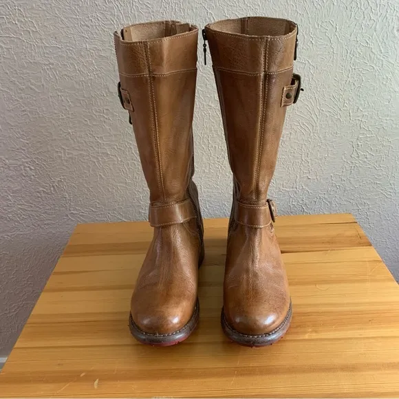 BED STU Gogo Lug Boots Tan Rustic Size 6