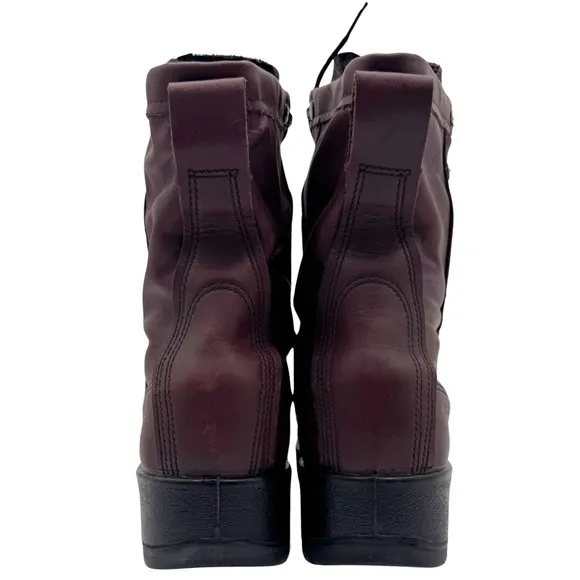 Belleville Flight Boots Mens Steel Toe Wet Weather Sz 6W Brown USA-Made 330 ST