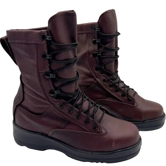 Belleville Flight Boots Mens Steel Toe Wet Weather Sz 6W Brown USA-Made 330 ST