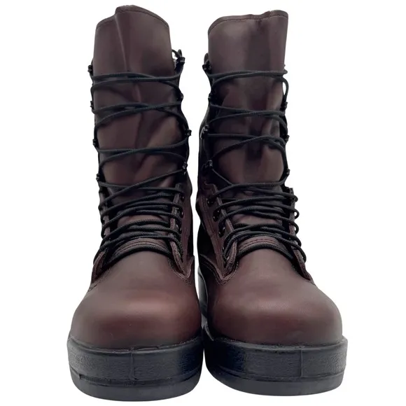 Belleville Flight Boots Mens Steel Toe Wet Weather Sz 6W Brown USA-Made 330 ST