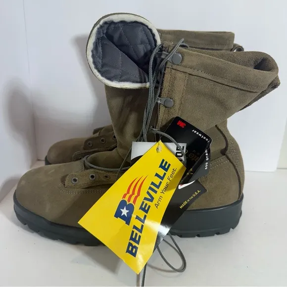 Belleville Goretex 675ST Steel Toe Sage Green Cold Weather Combat Boots US 12 R
