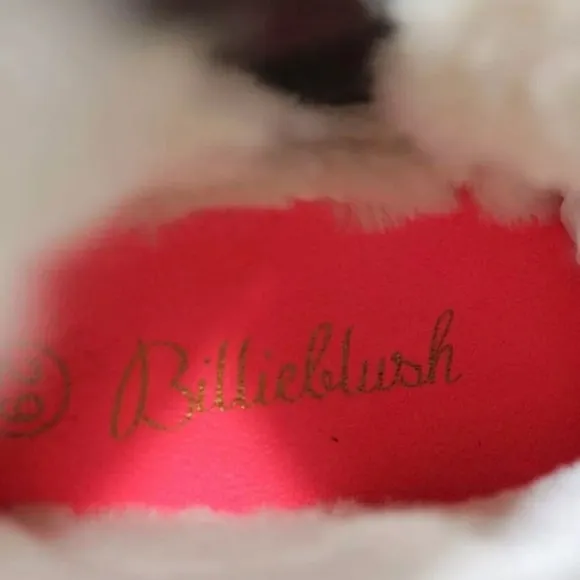 Billiblush super soft faux fur trim leather boots 29