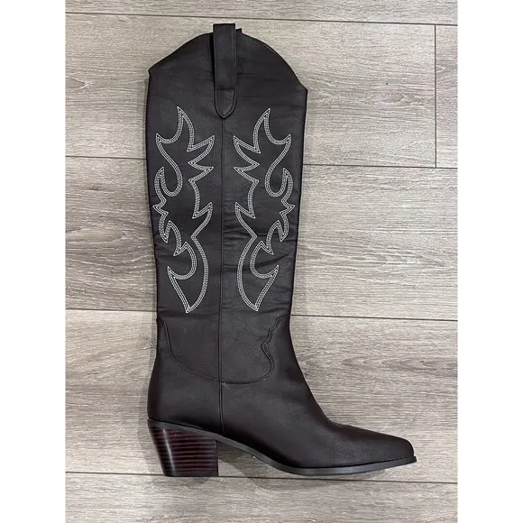 Billini Urson Dark Brown Western Cowboy Boots Women Size 10