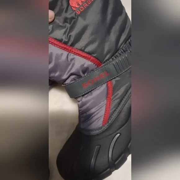 Black and Red Winter Boots